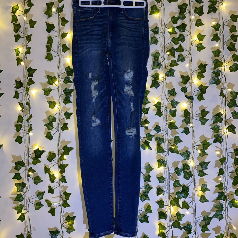 New American Eagle Simone Hugh Rise Skinny Jeans